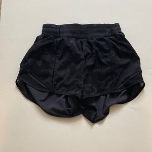 Black Camo Hotty Hot Lululemon Shorts